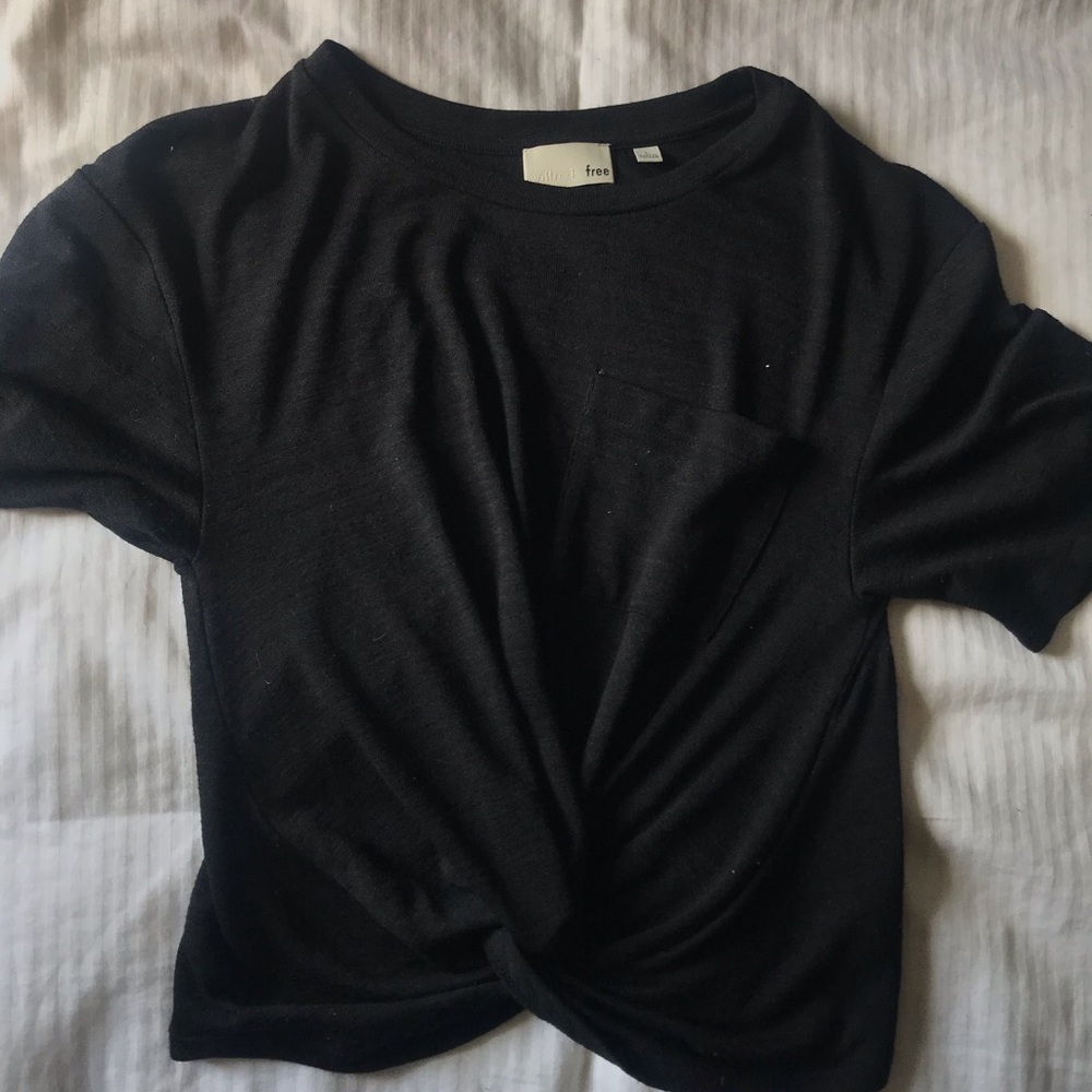 Black Wilfred Free Tie T-Shirt - Picture 1 of 4